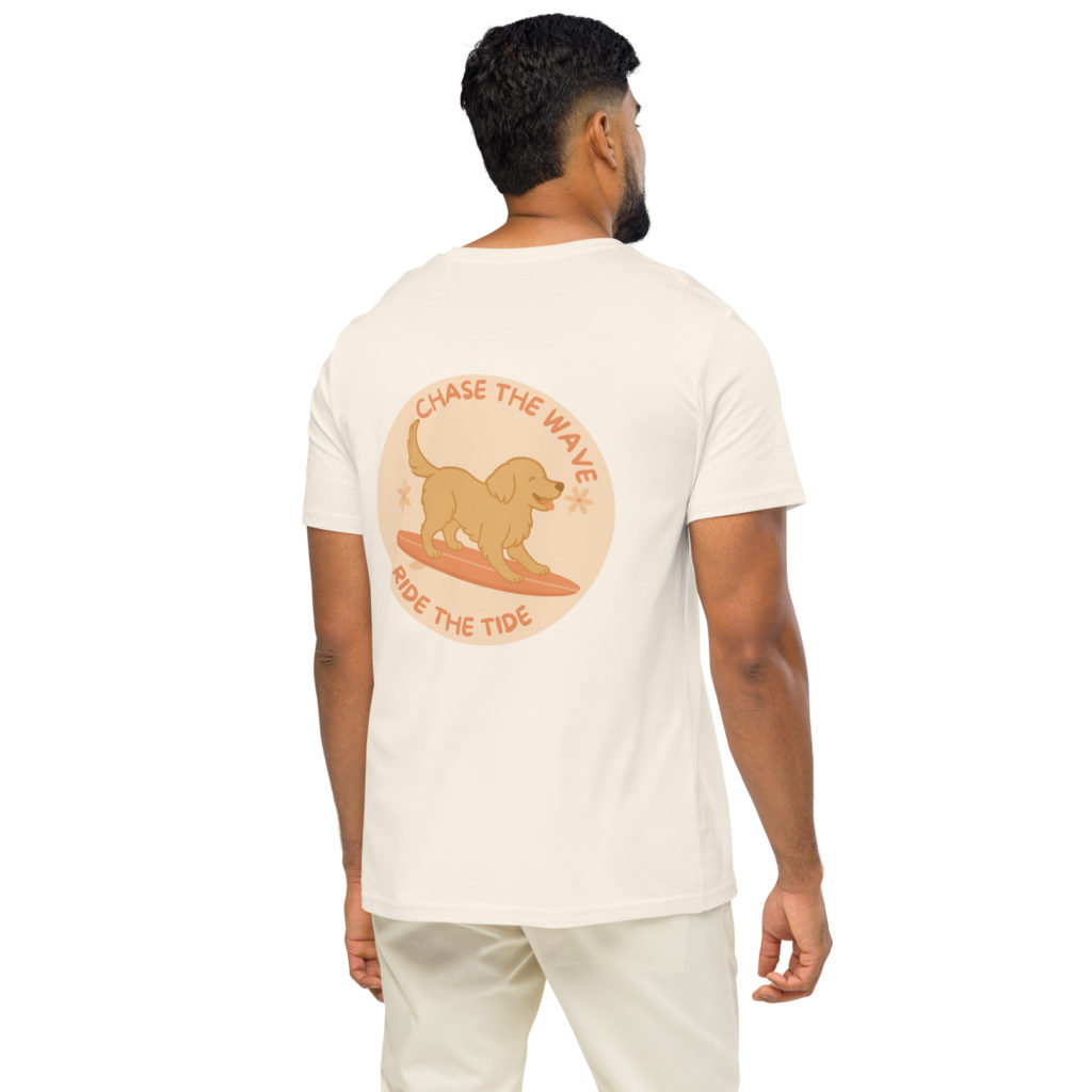 Chase the wave, ride the tide - Unisex Bio-T-Shirt – Bild 2