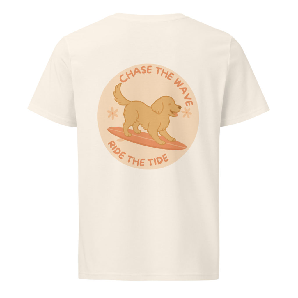 Chase the wave, ride the tide - Unisex Bio-T-Shirt – Bild 4