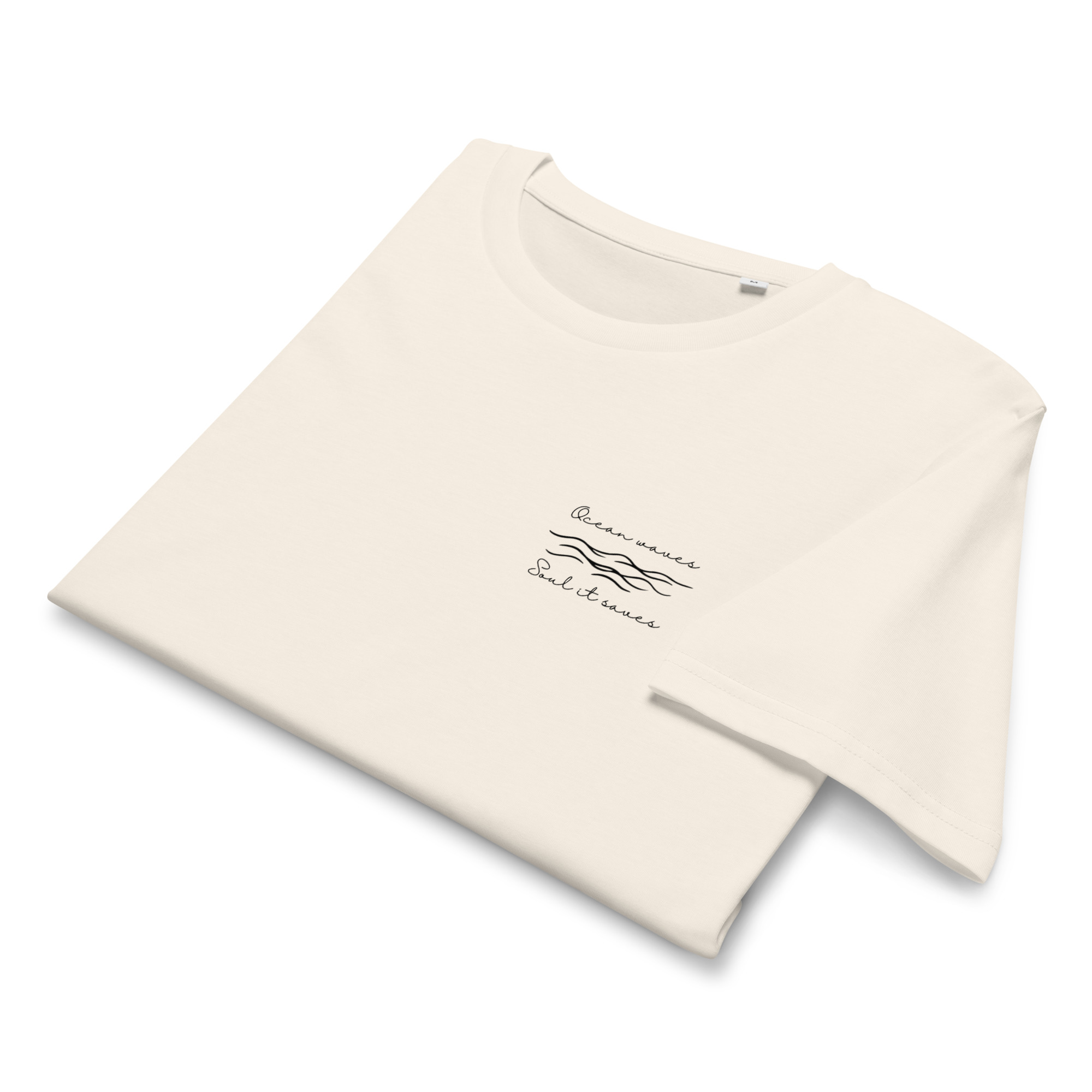 Ocean waves, Soul it saves - Unisex Bio-T-Shirt
