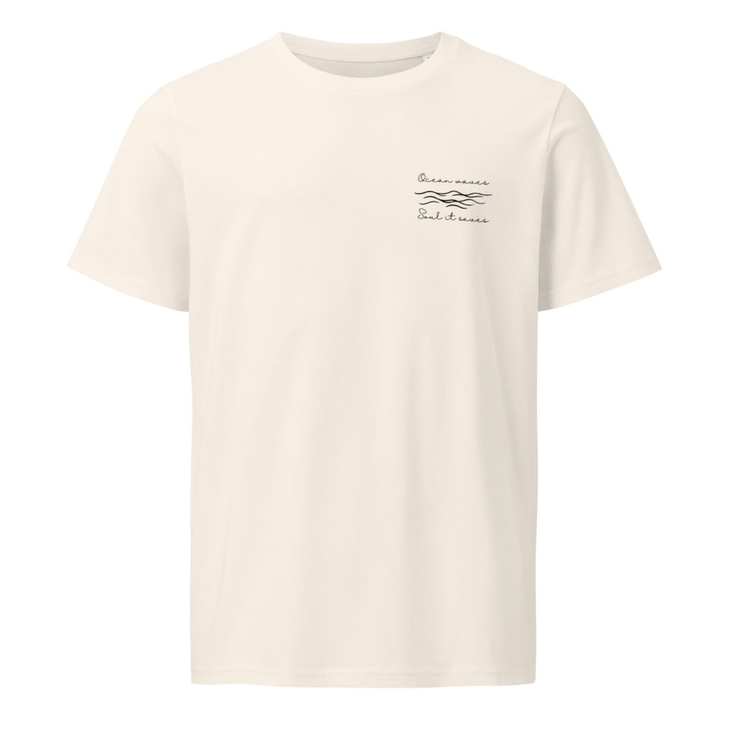 Ocean waves, Soul it saves - Unisex Bio-T-Shirt – Bild 2