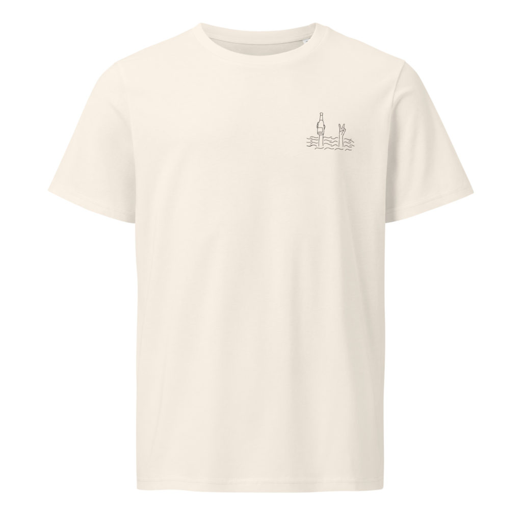 Peace & Cheers - Unisex Bio-T-Shirt – Bild 4