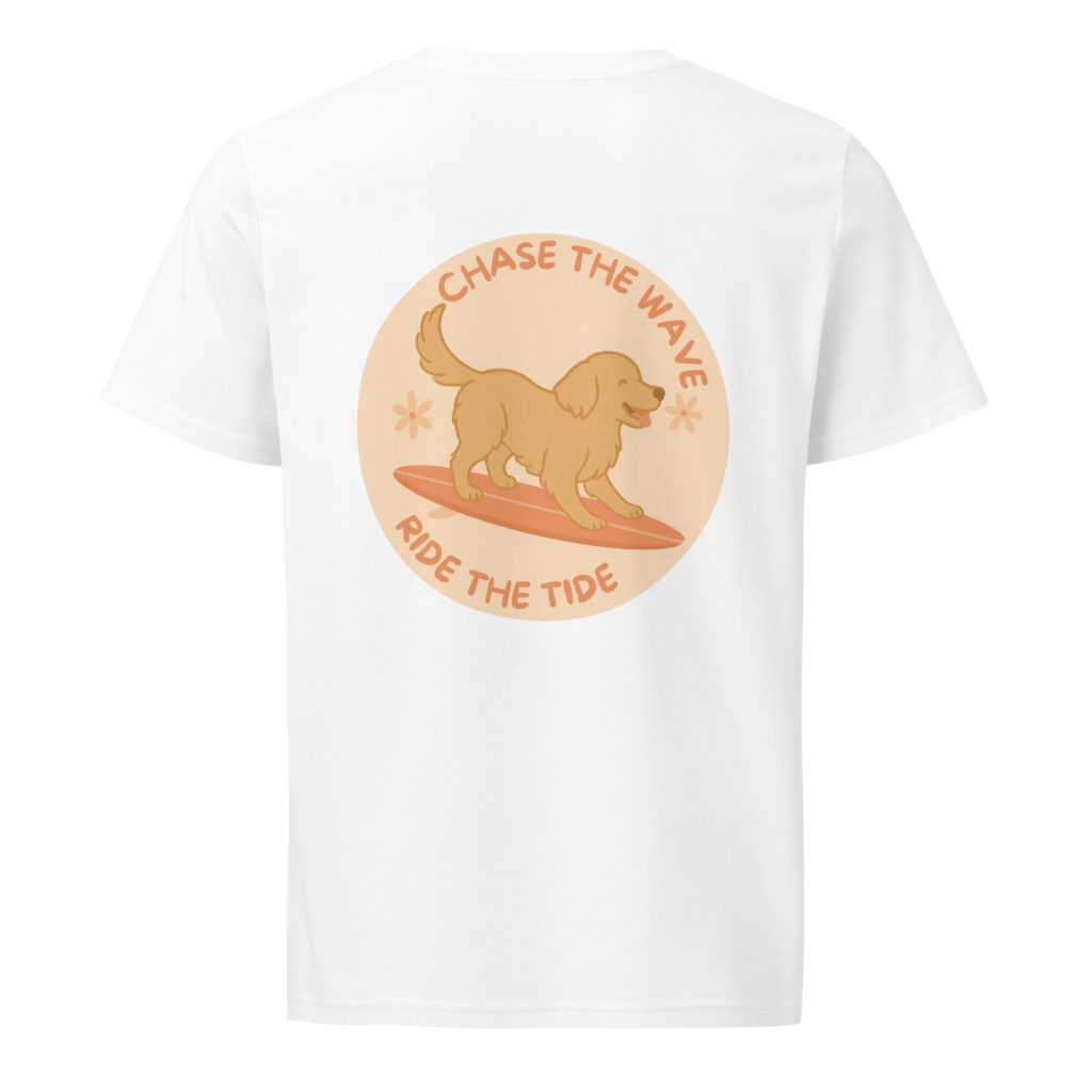 Chase the wave, ride the tide - Unisex Bio-T-Shirt – Bild 8