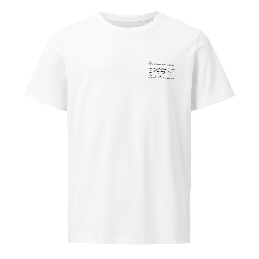 Ocean waves, Soul it saves - Unisex Bio-T-Shirt – Bild 3