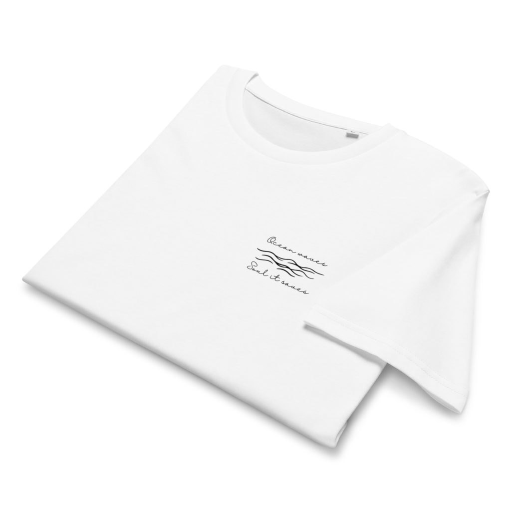 Ocean waves, Soul it saves - Unisex Bio-T-Shirt – Bild 6