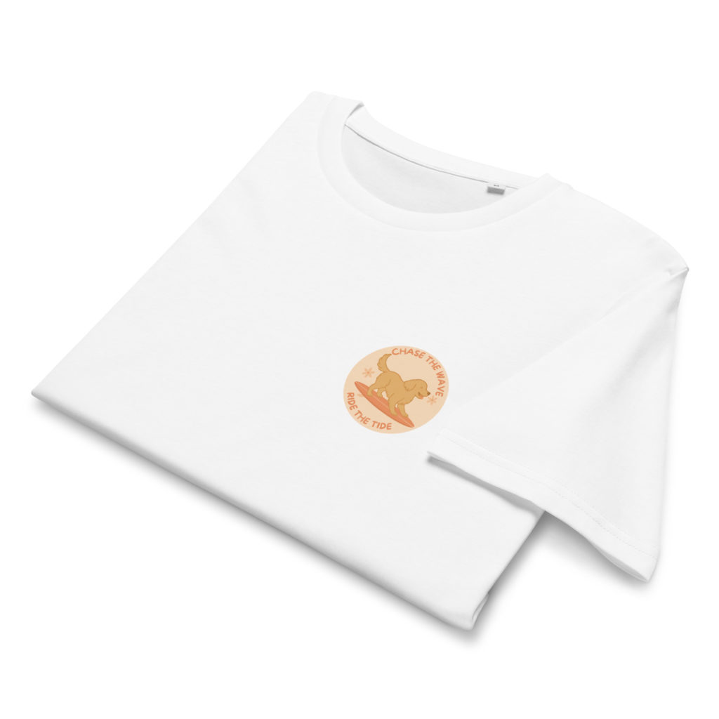 Chase the wave, ride the tide - Unisex Bio-T-Shirt – Bild 6