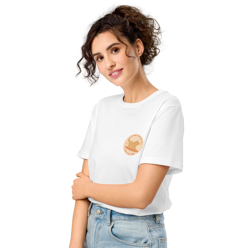 Chase the wave, ride the tide - Unisex Bio-T-Shirt – Bild 5