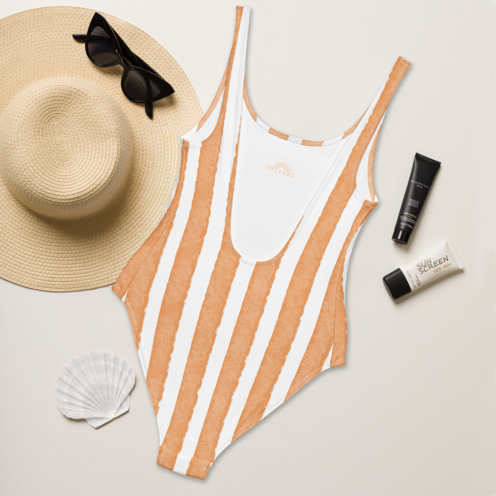 Apricot Sunset Stripe - Swimsuit – Bild 5