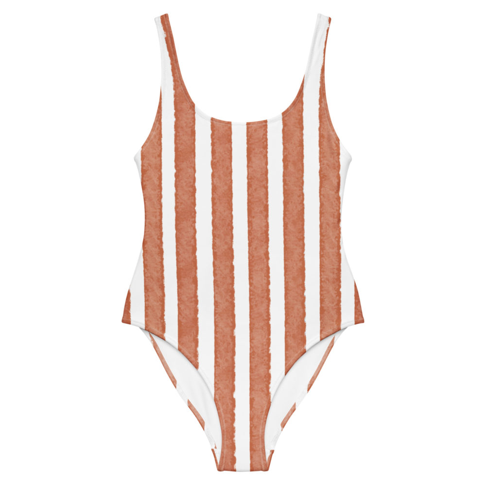 Terracotta Clay Stripe - Swimsuit – Bild 3