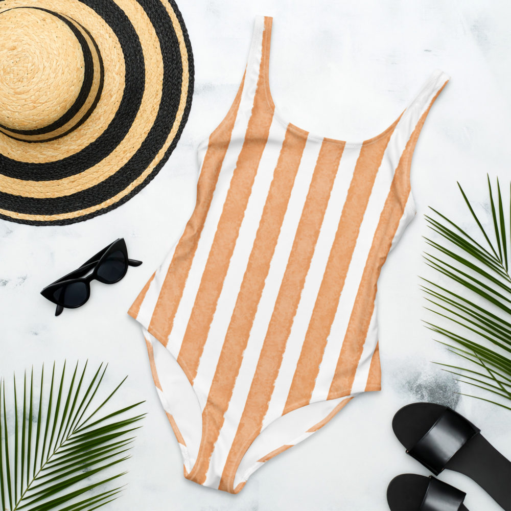 Apricot Sunset Stripe - Swimsuit – Bild 4