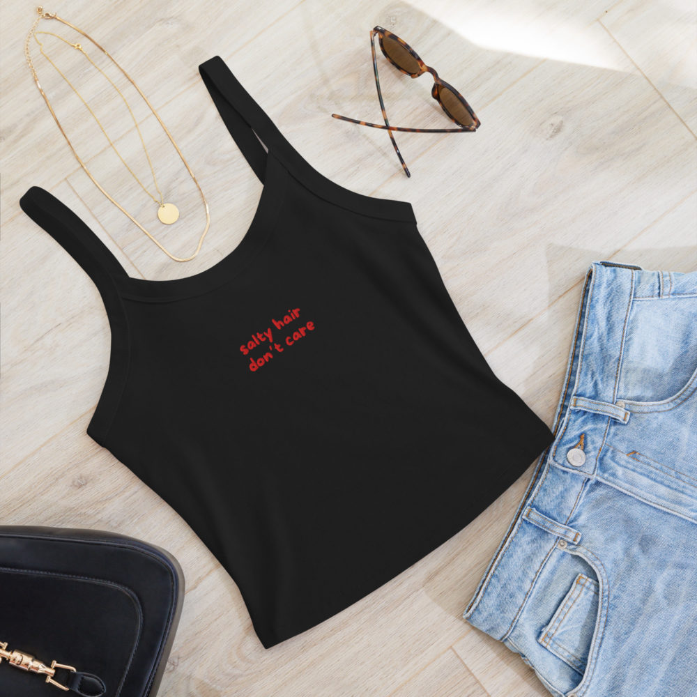 salty hair, don't care - besticktes Top