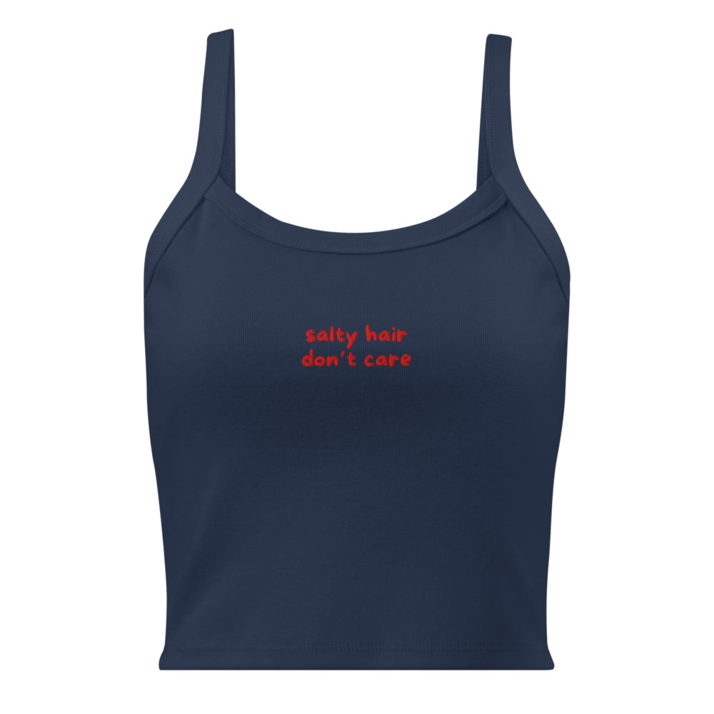 salty hair, don't care - besticktes Top – Bild 3