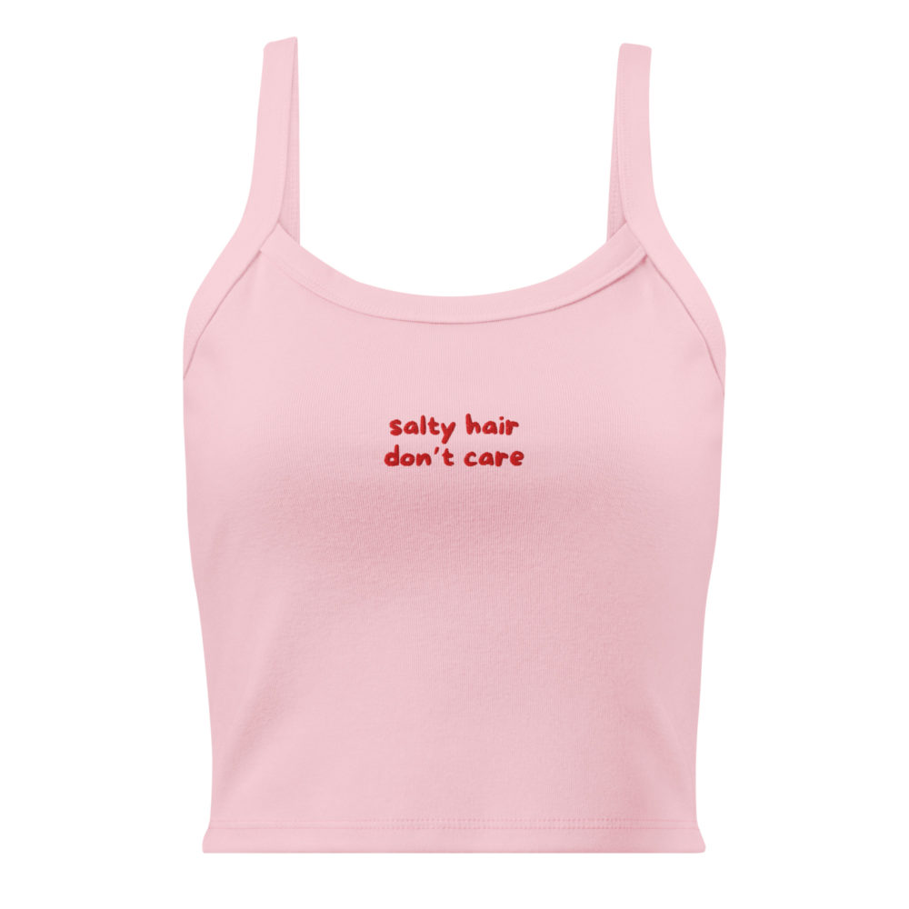 salty hair, don't care - besticktes Top – Bild 6