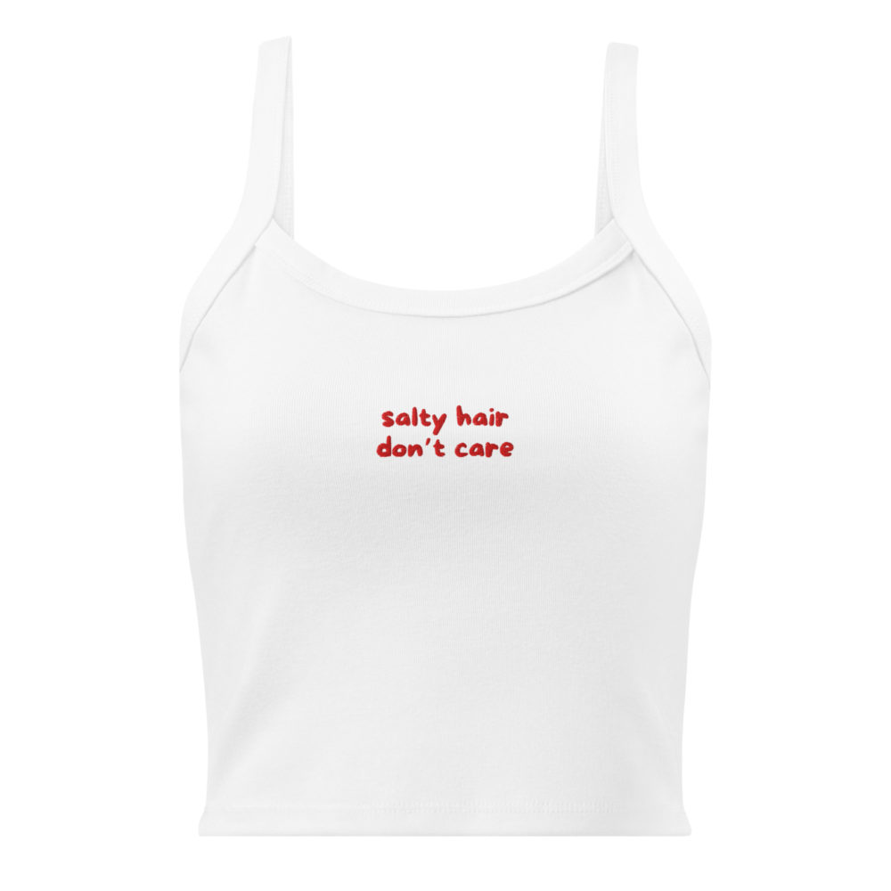 salty hair, don't care - besticktes Top – Bild 7